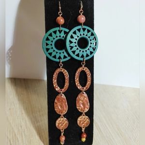 Boho Rose Gold Style Earrings